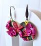 Tropical watermelon earrings 