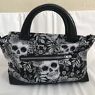 Grey Skull handbag Gothic 