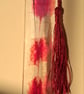 Handmade red epoxy resin bookmark