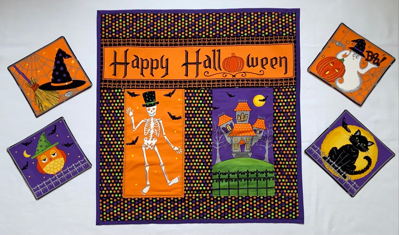 Halloween Table Runner  & Mats