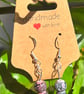 Handmade Silver-Plated Fish Hook Earrings with Stone-Look Beads