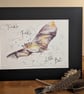 Twinkle Twinkle Little Bat, a signed print of a Horseshoe Bat - Image 1