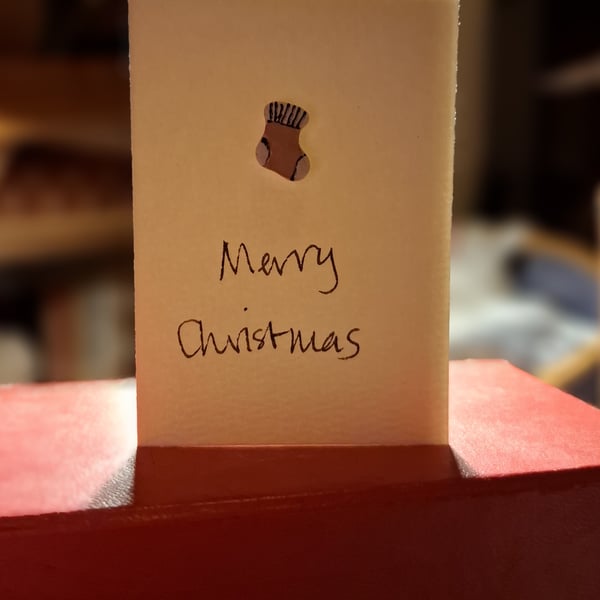 Set of 5 7x9cm Small, Simple Christmas Cards with Envelopes