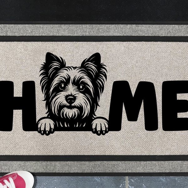 Biewer Terrier Doormat No.1 - All Weather - Biewer Terrier Welcome Mat, 45x70cm 