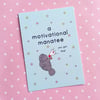 postcard - a motivational manatee - a6 postcard 