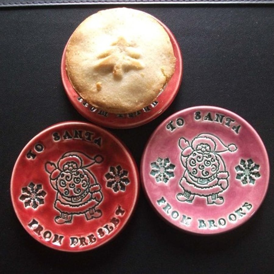 Personalised Individual mince pie plate