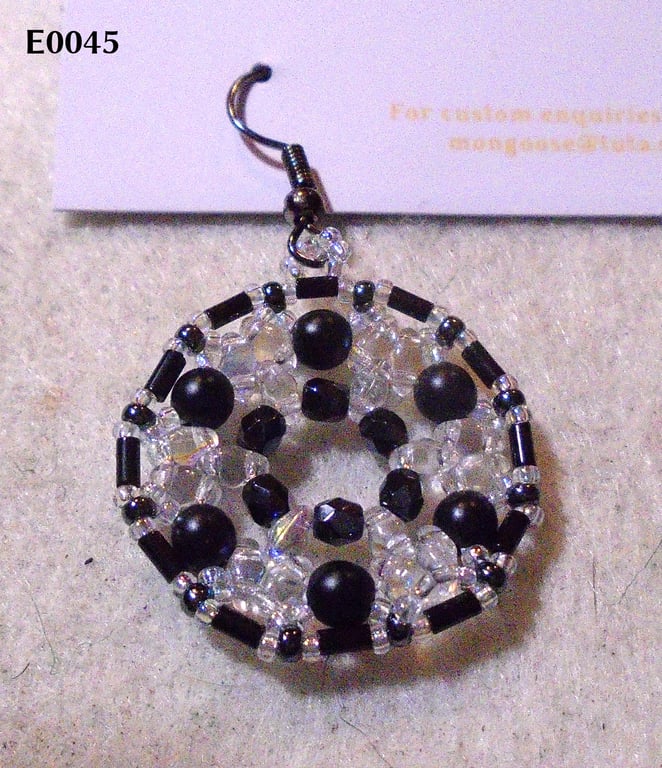 1920s-style bead earrings (customisable)