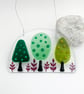 Fused Glass Woodland Hanging 2 - Handmade Glass Suncatcher - Image 1