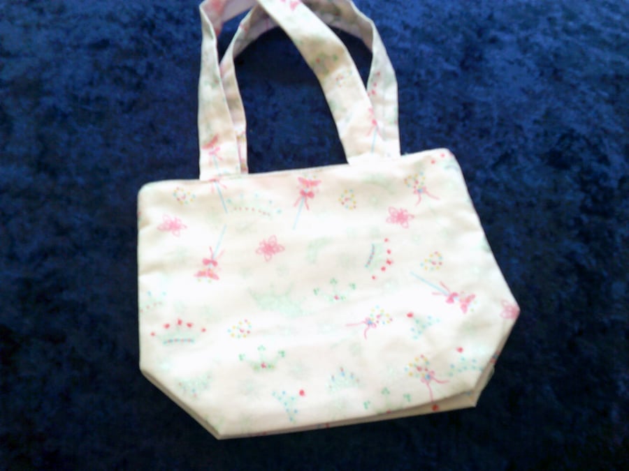 Tiaras & Wands Fabric Handbag