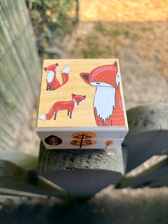 Woodland Foxes - Jewellery Trinket box