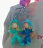 Little Blue Felt Elf Bag Charm or Keyring - Image 6