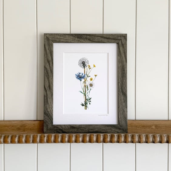 'Wildflower Bunch' 10" x 8" Framed Print