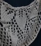 Chunky hand knit lace capelet in ivory 100% wool - design SB168 - Image 8