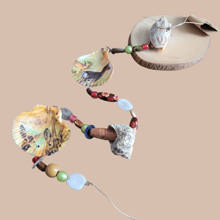 Hanging Deer Shell Decoration