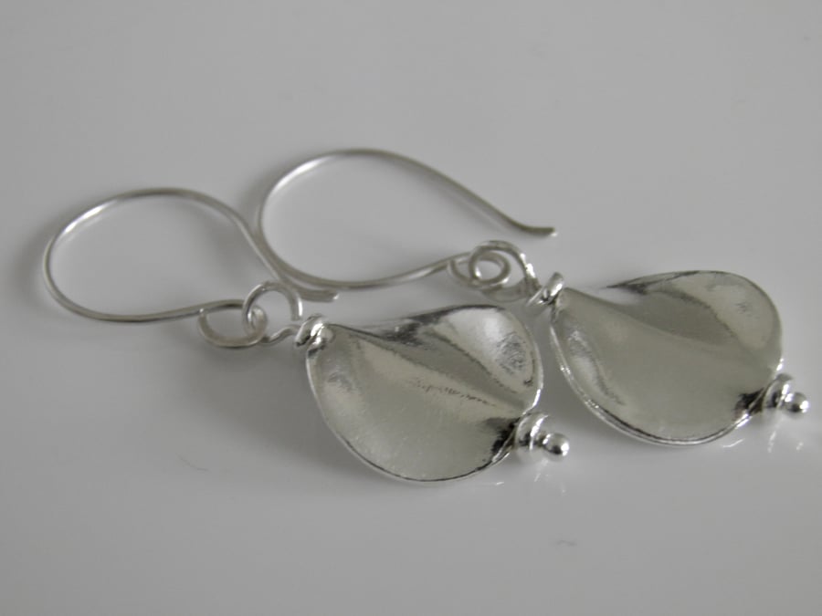 Contemporary Sterling Silver Earrings 
