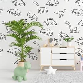 Dinosaur Wall Sticker Pack Jurassic Themed Home Decor Great Wall Decal