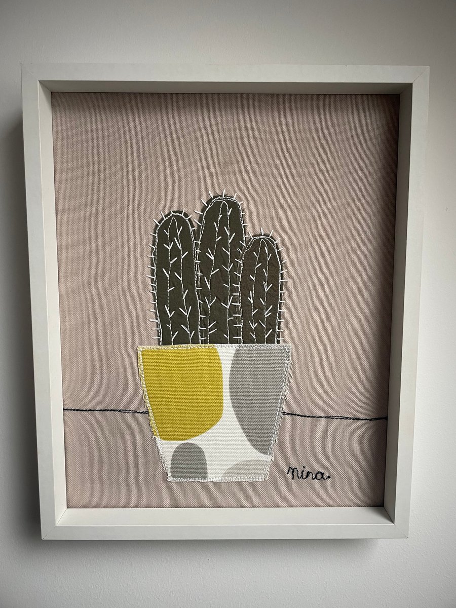 Textile cactus picture 