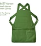 Gardening Apron with Harvest Pouch and Cross Back Straps. Green Canvas - Image 9