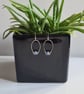 925 Silver & Blue Crackled Agate Dangle Drop Earrings Earings Gift Jewellery - Image 10