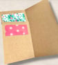 A pair of rustic recycled Christmas cards with red and green tree embellishments - Image 7