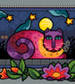 083 - Colourful Cat Series - Fabulous Feline Cat - Cross Stitch Pattern - Image 1