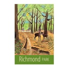 Richmond Park travel poster print by Susie West
