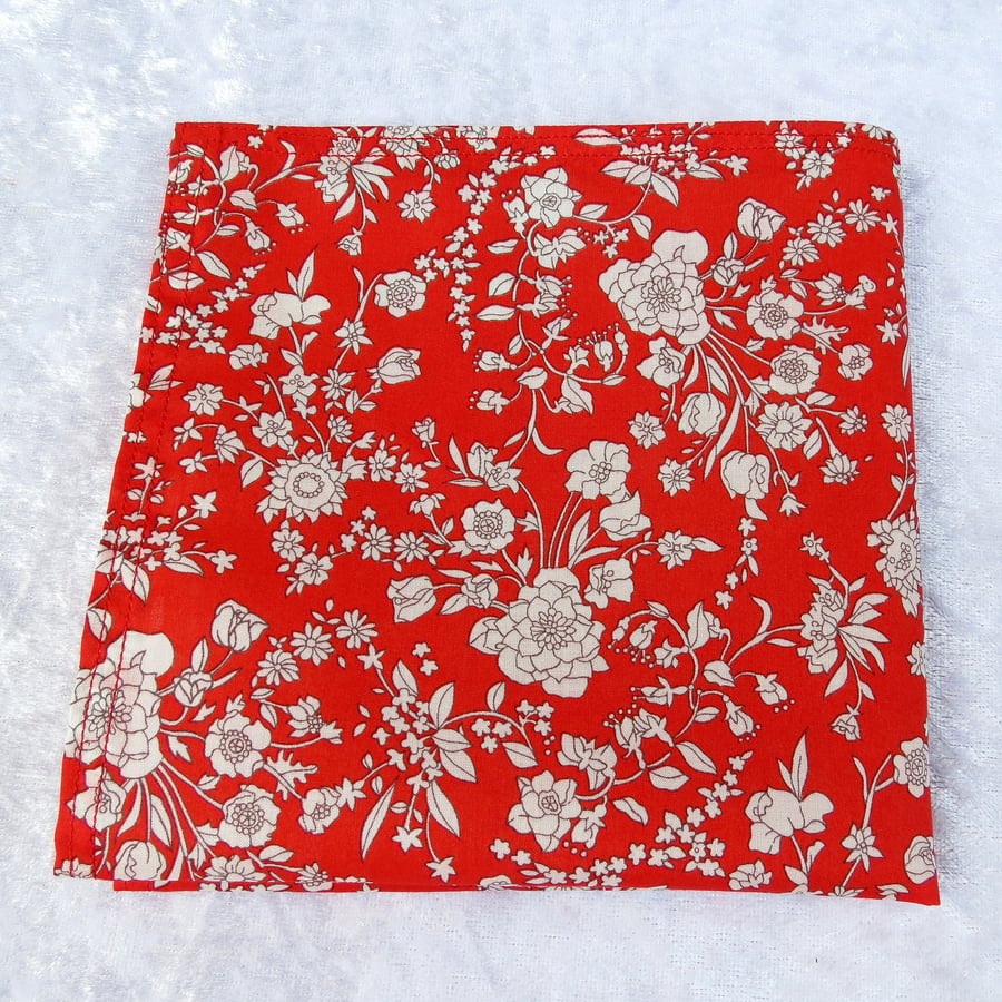 Liberty Lawn handkerchief. Cotton handkerchief.... Folksy