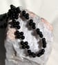 Black Onyx Crystal Gemstone Statement Beaded Necklace "Midnight Oasis" - Image 2