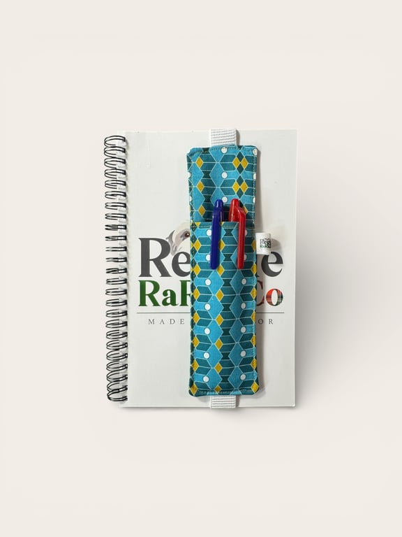 Pen or Pencil Holder Bookmark - A5 Planner or Notebook Accessory – Elasticated