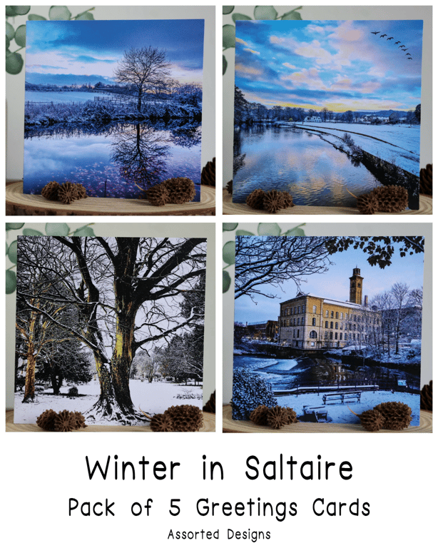 Winter in Saltaire - Pack of 5 Christmas Cards - Assorted Designs