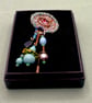 Dangly pin with vintage beads  - Image 3
