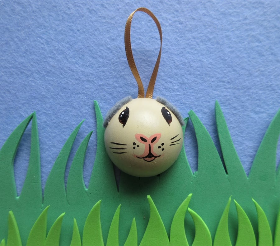 Guinea Pig Bauble Christmas Tree Hanging Decoration Guinea Pig Head