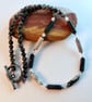 Picasso Jasper Necklace, Blue Chalcedony, Larvikite & Pyrite - Handmade In Devon - Image 5