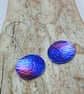 Sterling Silver and Coloured Titanium Earrings - UK Free Post - Image 4