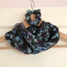 Matching neck scarf and scrunchie gift set