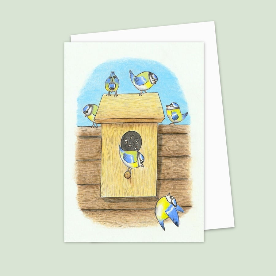 Garden Birds Greeting Card: Bird Lover Birthday Card (204)