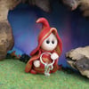 Tiny Keeper of Keys Gnome 'Cleff' 1.5" OOAK Sculpt by Ann Galvin