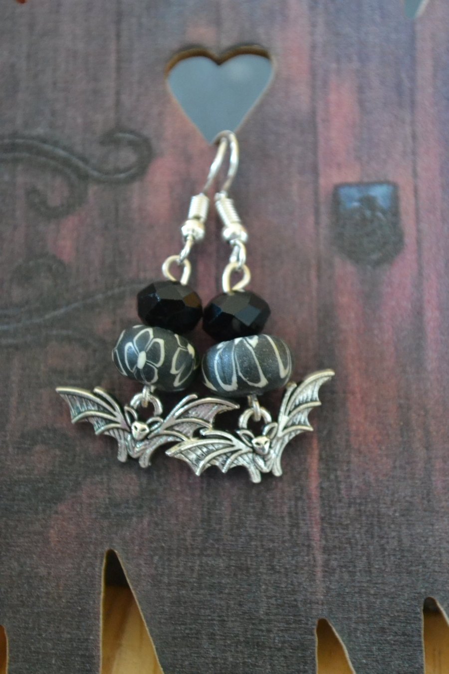 Bat earrings Halloween earrings
