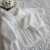 14" Newborn Matinee Coat and  Hat Set