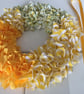 Wreath, Hand crafted. Rag wreath. Hand cut fabric wreath. Home decor. Ref 203 - Image 3