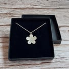 Silver Flower Necklace