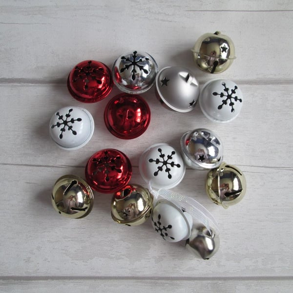 Assorted Metal Sleigh Bells, Jingle Bells, Christmas Bells