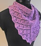 Kerchief Cowl, Scarf, Neckwarmer, Neckerchief, Knit Bandana, Handspun, Merino - Image 4