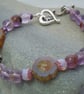 Rutilated Quartz & Czech glass bead bracelet  - Image 4