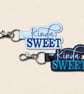 Kinda Sweet Keyring - Cute Quote Bag Charm