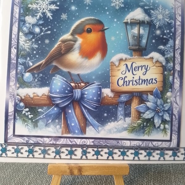 Snowy Robin christmas card
