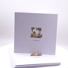 Set of 4 Mini 'Just a Note' Notecards