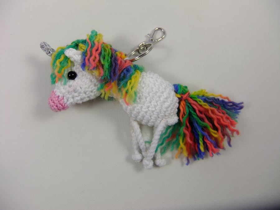 Reserved for Coleen Unicorn Key Ring or Bag Charm