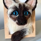 Handmade felted pets can be personalised from photos and own pets fur added 