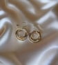 Sterling Silver And Copper Hoop Earrings - Image 3